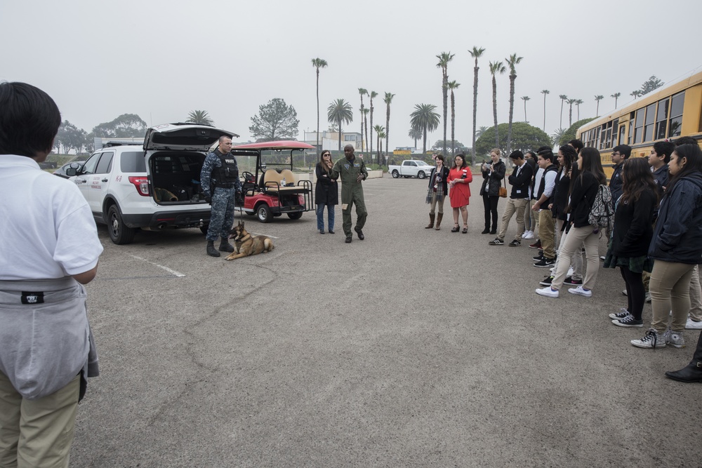 Naval Base Coronado hosts e3 Civic High for Job Shadow Day