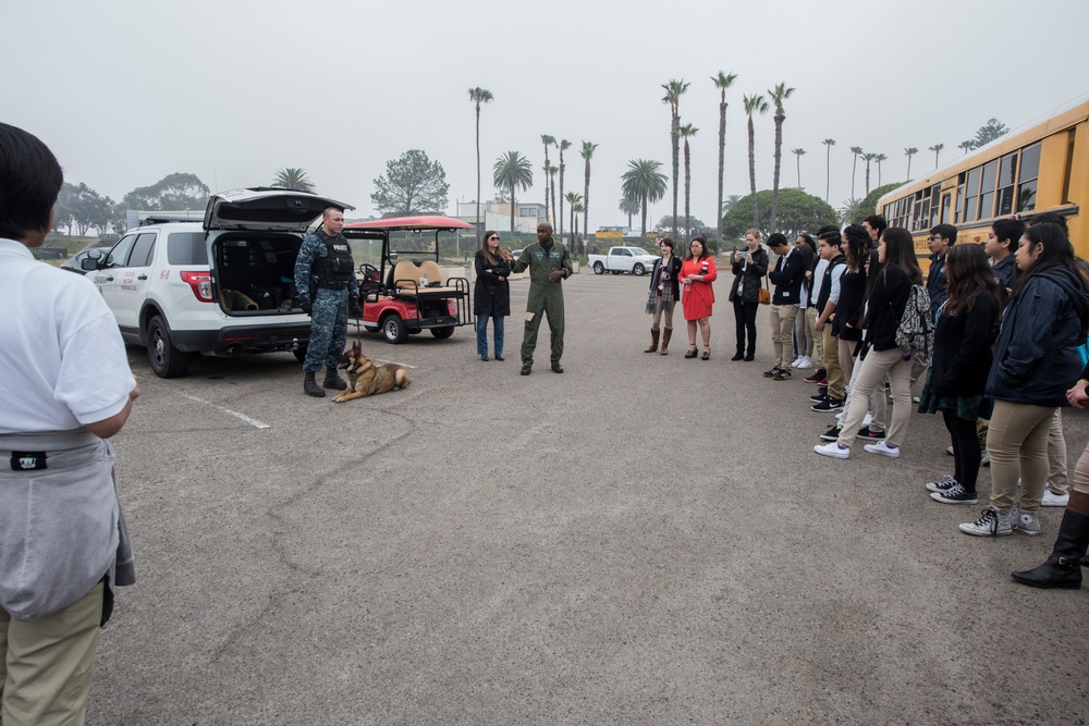 Naval Base Coronado hosts e3 Civic High for Job Shadow Day