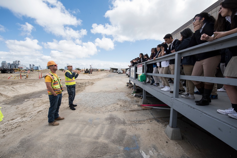 Naval Base Coronado hosts e3 Civic High for Job Shadow Day