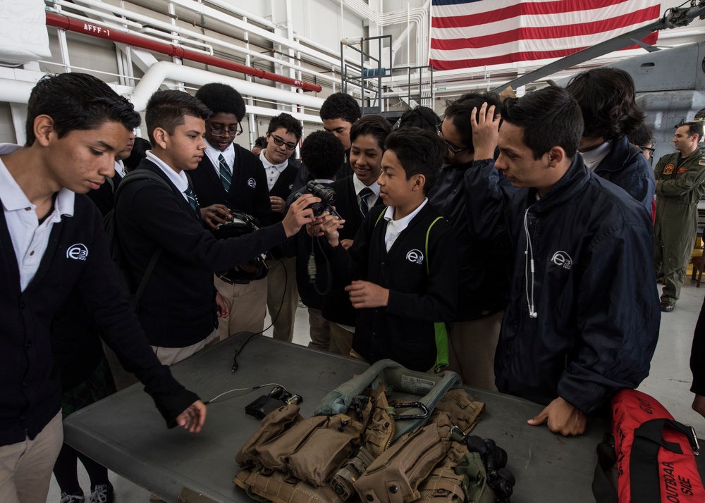 Naval Base Coronado Hosts e3 Civic High for Job Shadow Day