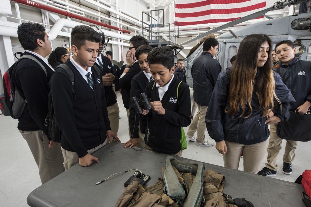 Naval Base Coronado Hosts e3 Civic High for Job Shadow Day