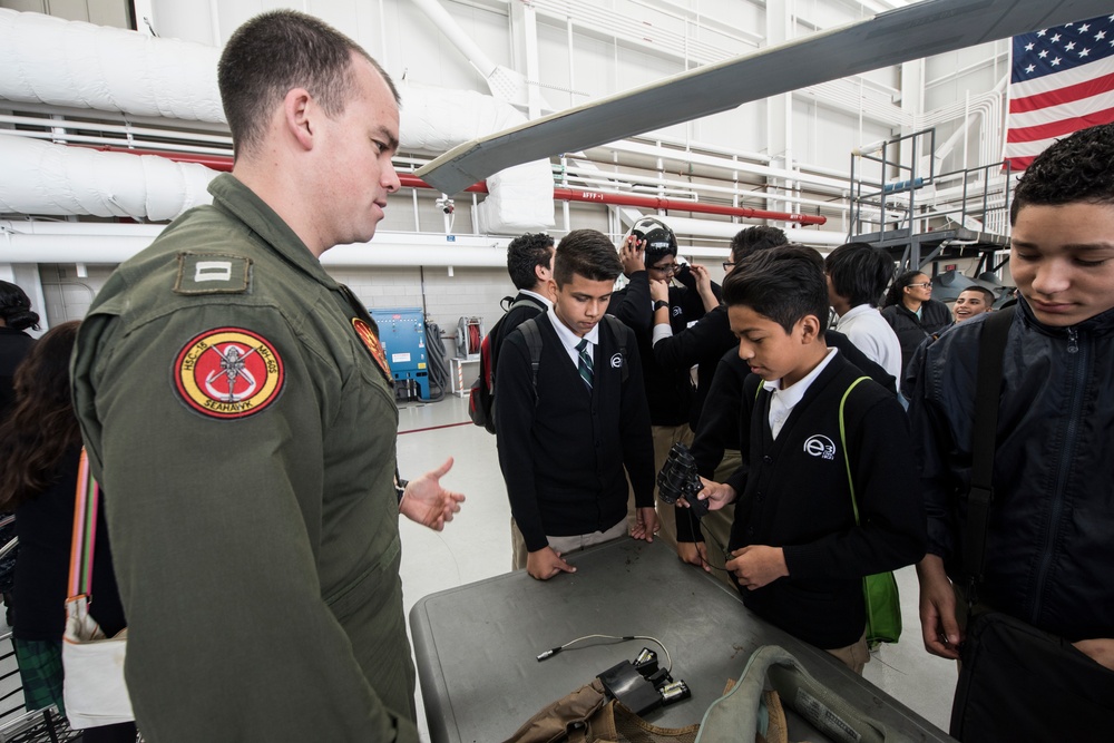 Naval Base Coronado Hosts e3 Civic High for Job Shadow Day