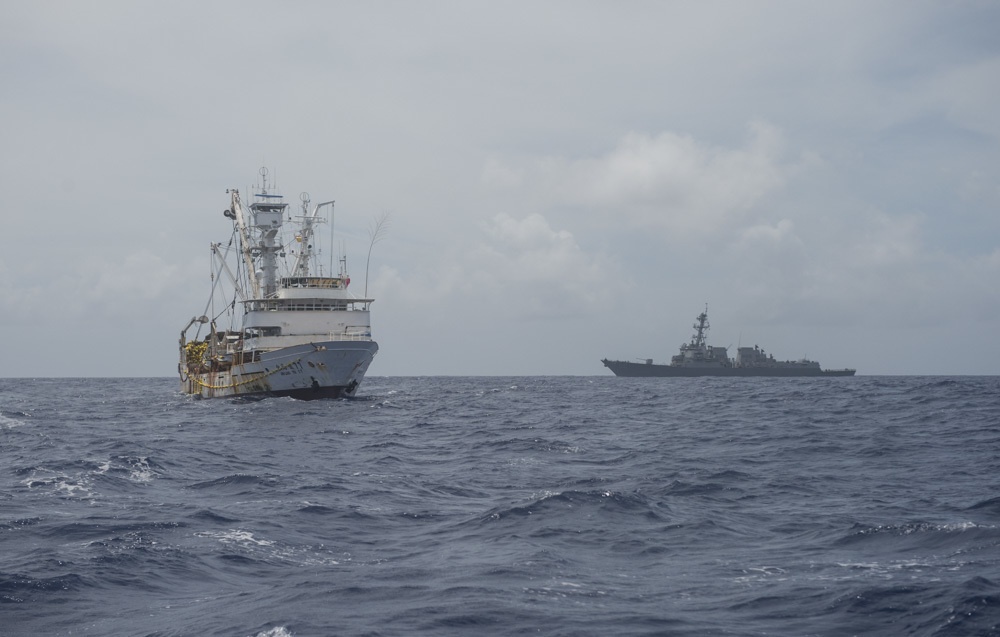 Navy, Coast Guard conduct fisheries boardings, promote regional stability in Pacific