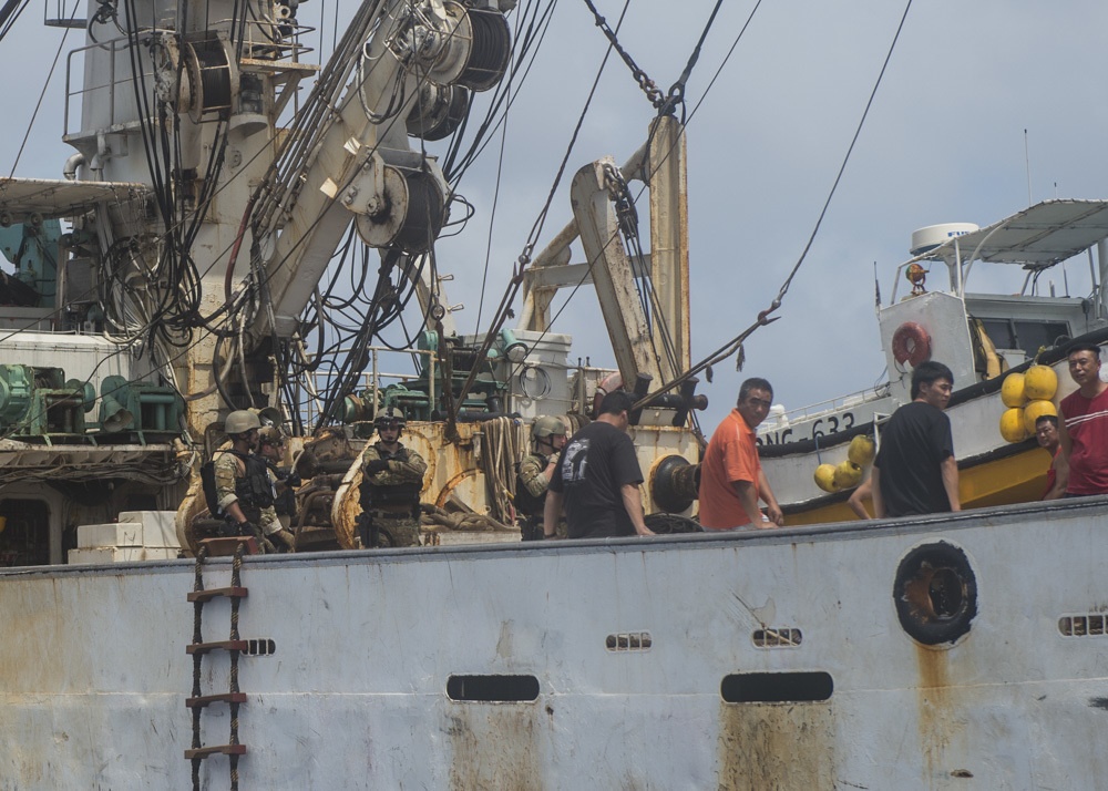 Navy, Coast Guard conduct fisheries boardings, promote regional stability in Pacific