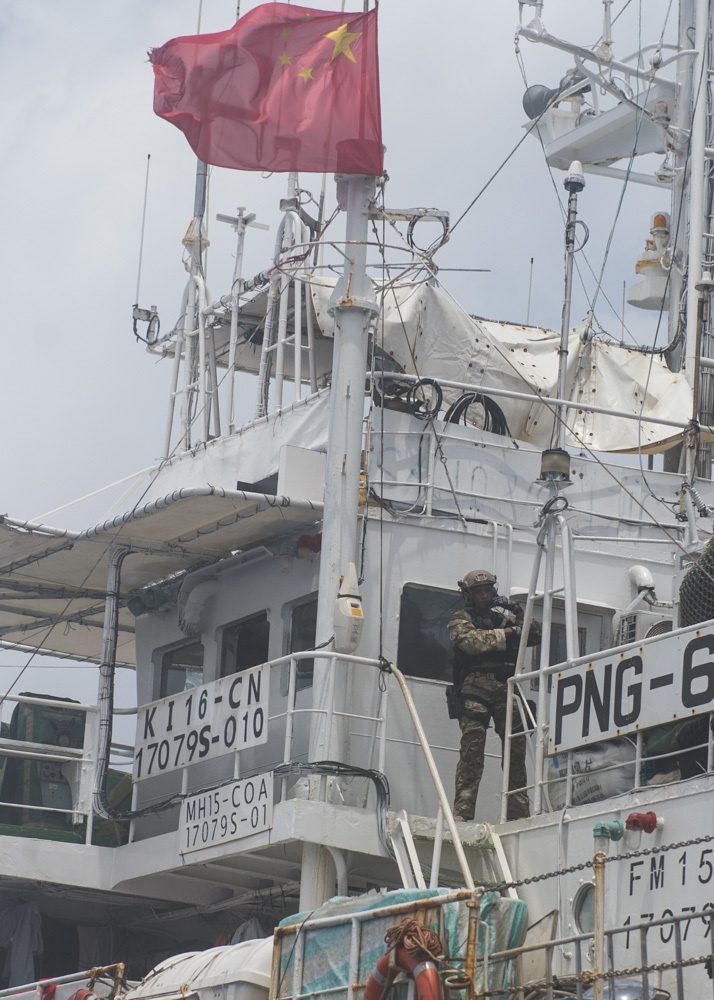 Navy, Coast Guard conduct fisheries boardings, promote regional stability in Pacific