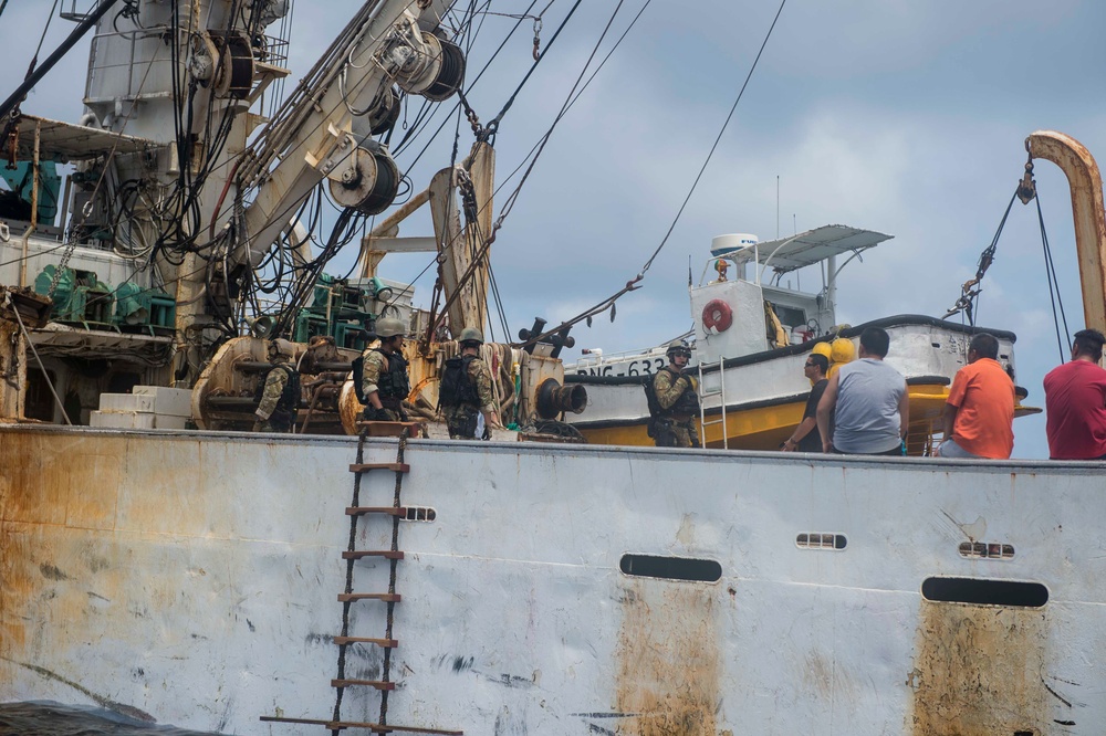 Navy, Coast Guard conduct fisheries boardings, promote regional stability in Pacific