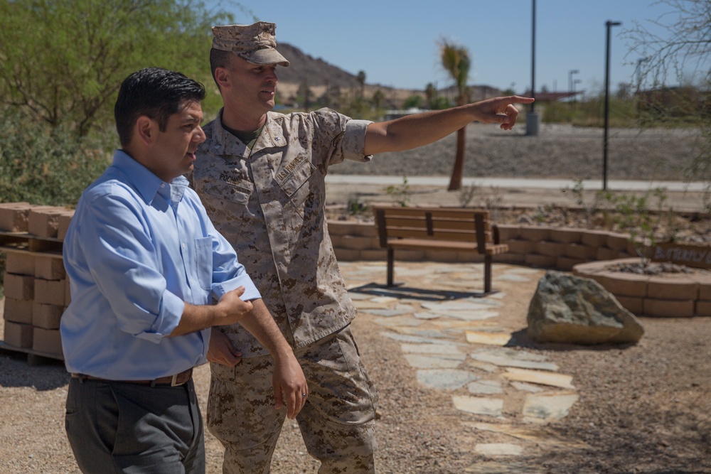 Congressman Ruiz treated to tour of Combat Center