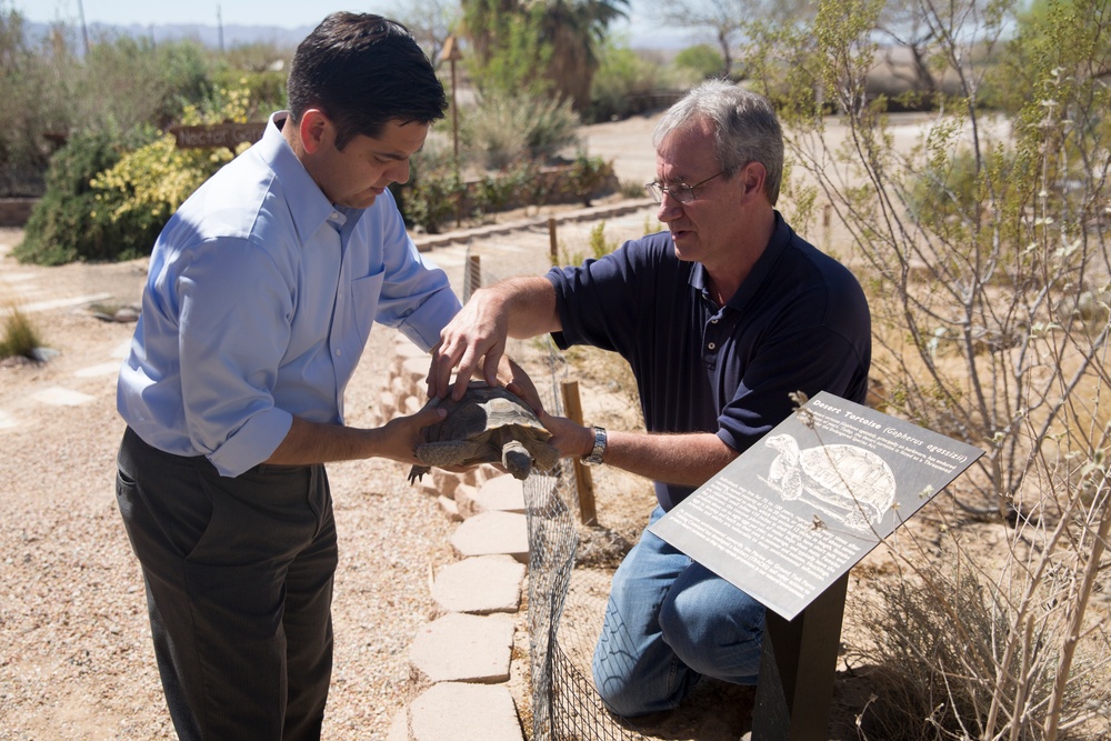 Congressman Ruiz treated to tour of Combat Center