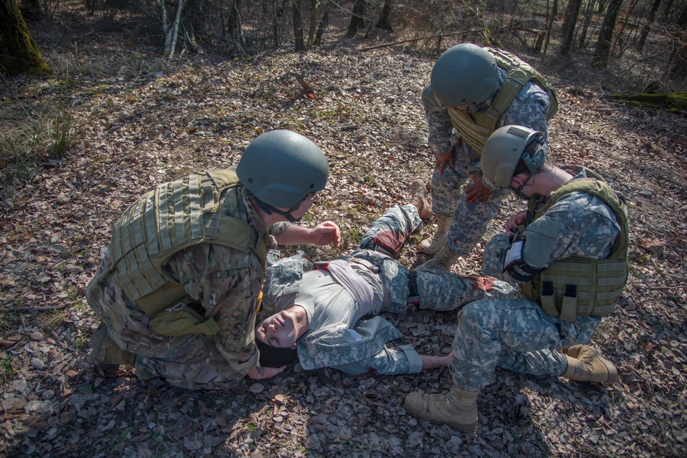 Combat lifesaver course held at Boeblingen Local Training Area