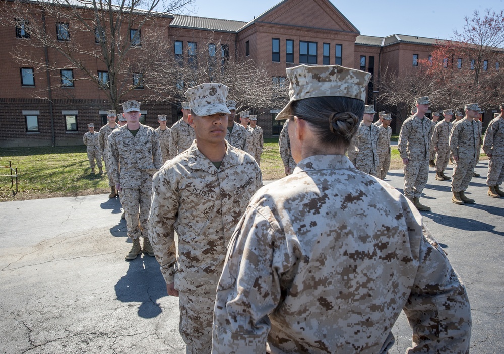 Charlie Company Commanding Officer Inspection