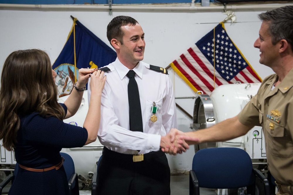 Petty Officer Hefner Becomes an Officer