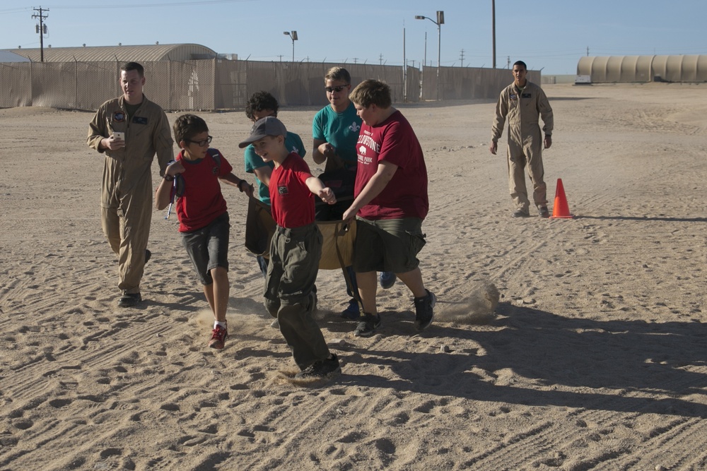 Boy Scouts experience day in the life