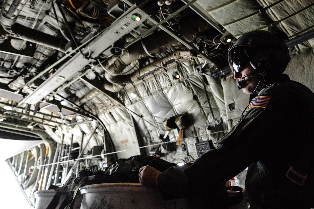 180th Airlift Squadron performs air drop