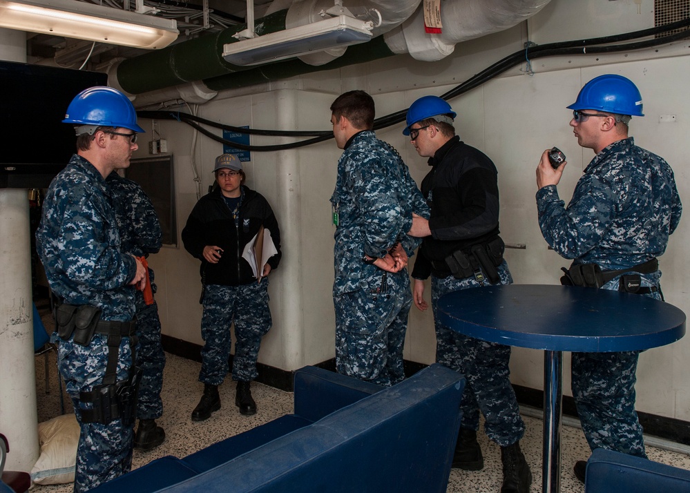 USS George H.W. Bush undergoing planned incremental availability at Norfolk Naval Shipyard