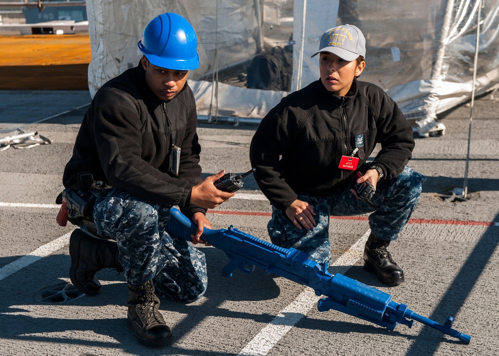 George H.W. Bush is undergoing a planned incremental availability at Norfolk Naval Shipyard.