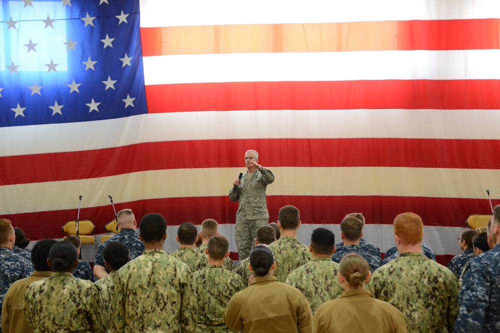 Selva speaks to Sailors