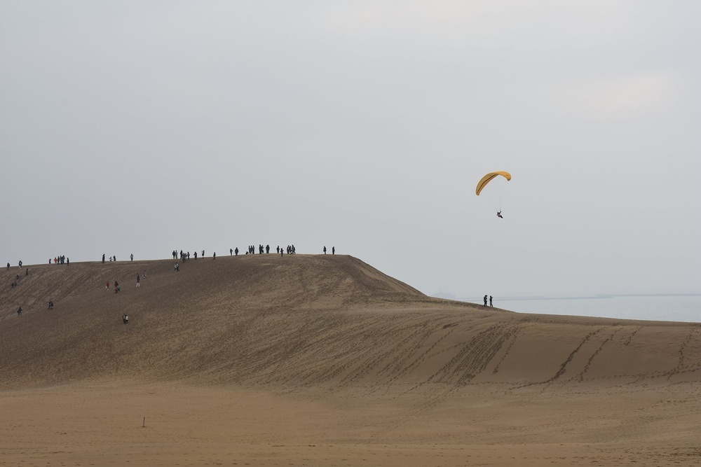 Marines visit Tottori Sand Dunes, temples