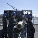 CVN 78 Combat Systems Sailors Load NATO Sea Sparrow missiles