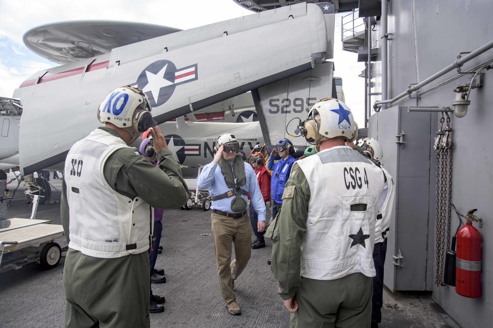 Deputy Assistant Secretary of Defense for Force Readiness Visits Ike