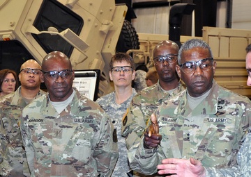 A tour of the Sustainment Training Center's mechanic vehicle training bays