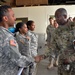 Louisiana Army National Guard Soldiers meeting with Maj. Gen. Darrell K. Williams, Combined Arms Support Command commander