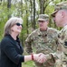 Mayor Partin Greets Soldiers