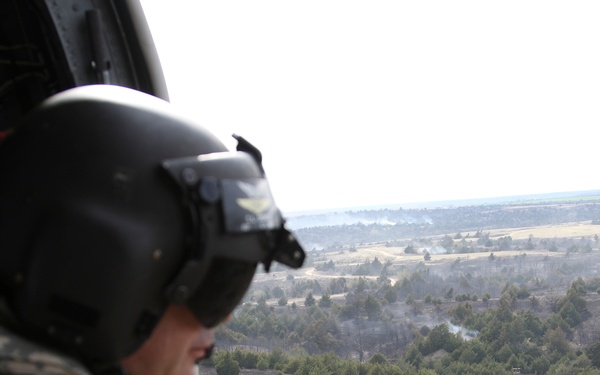 Kansas National Guard joins Anderson Creek Wildfire fight