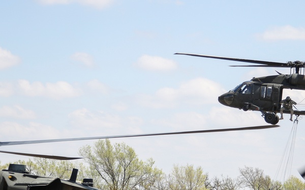 Kansas National Guard joins Anderson Creek Wildfire fight