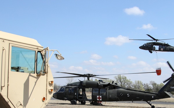 Kansas National Guard joins Anderson Creek Wildfire fight