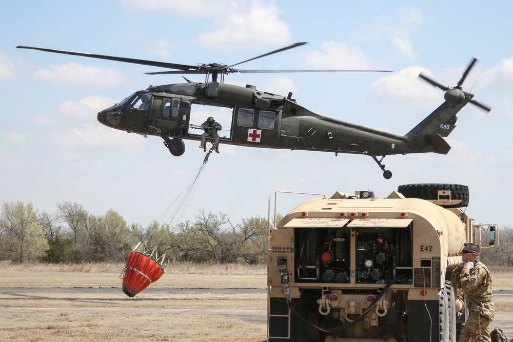 Kansas National Guard joins Anderson Creek Wildfire fight