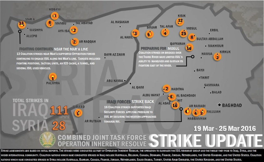 DVIDS - Images - CJTF-OIR Weekly Strike Update 3/27/16