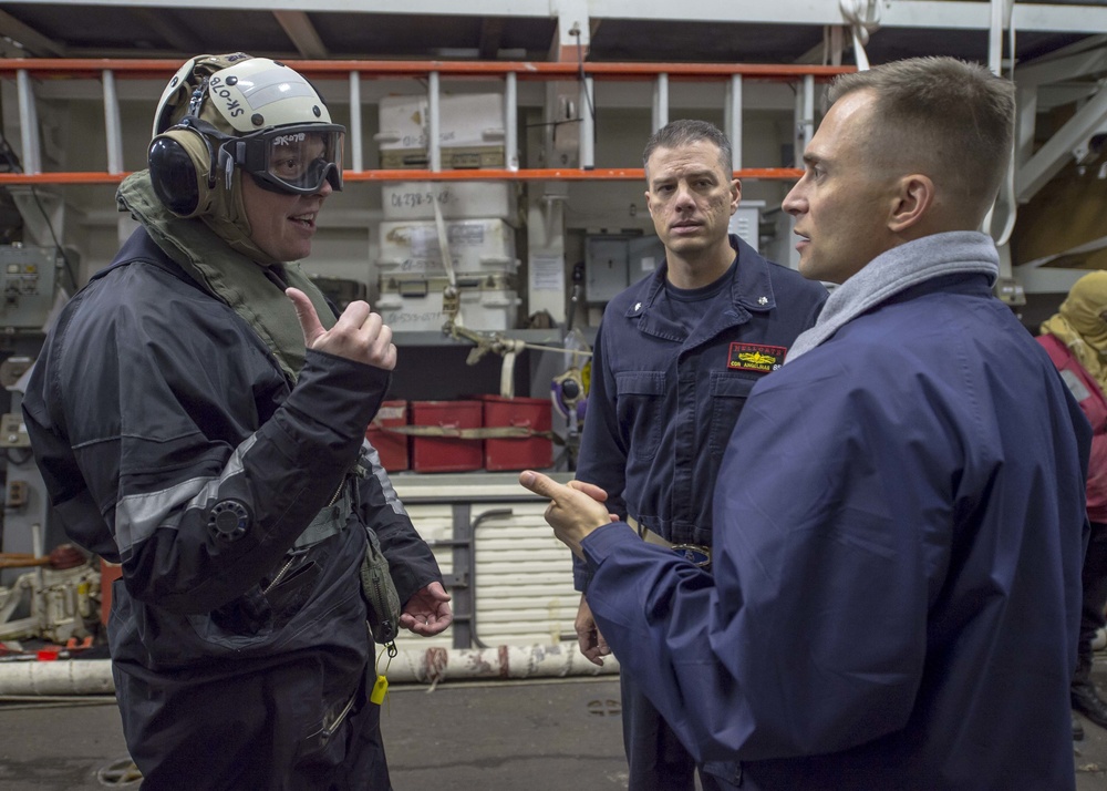 USS McCampbell hosts deputy commodore