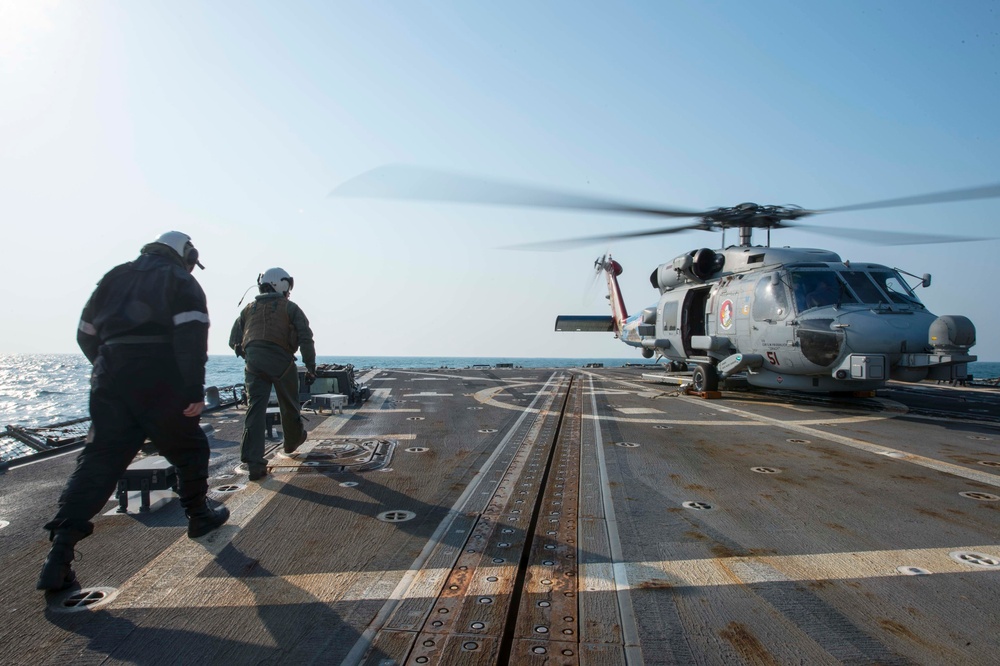 USS McCampbell hosts deputy commodore