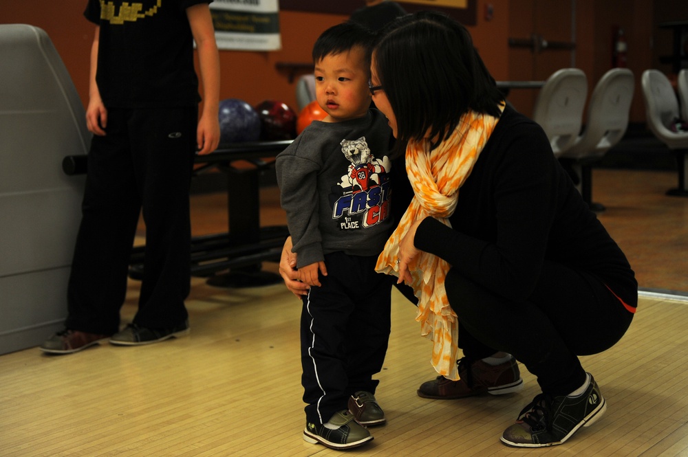 Airman and Family Readiness Center: blowing for "Hearts Apart"
