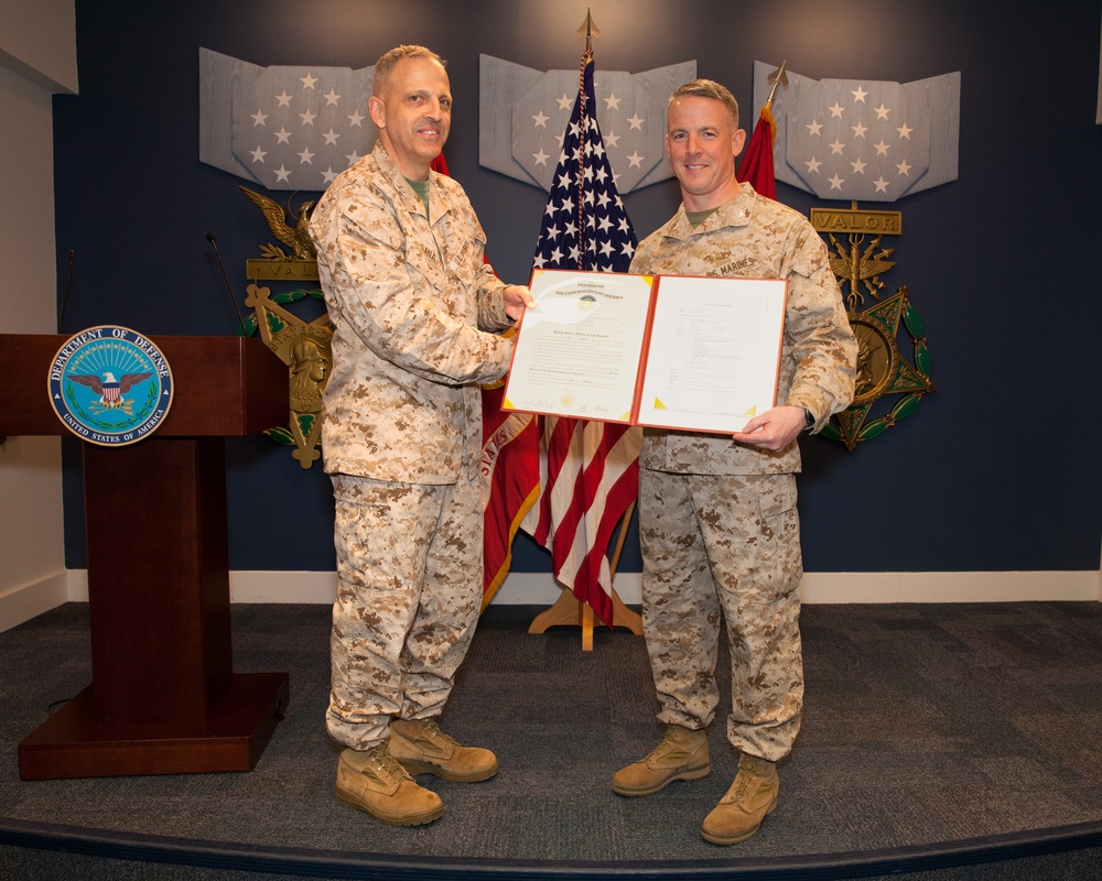 U.S. Marine Corps Col. Paul R. Ouellette Promotion Ceremony