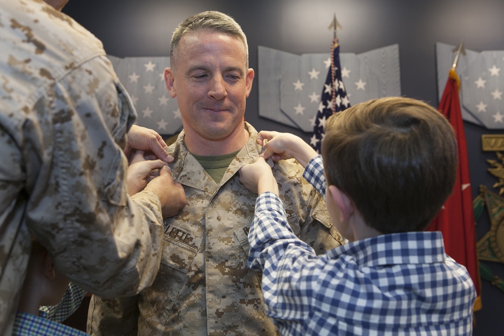 U.S. Marine Corps Lt. Col. Ouelette Promotion Ceremony