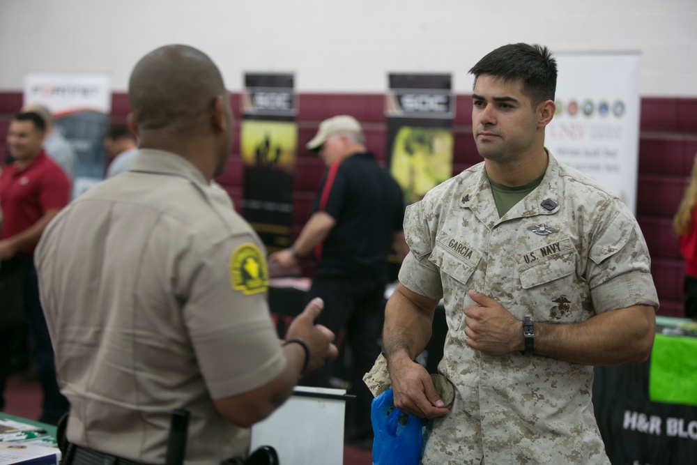 Career, education fair gives Marines, sailors tools for future