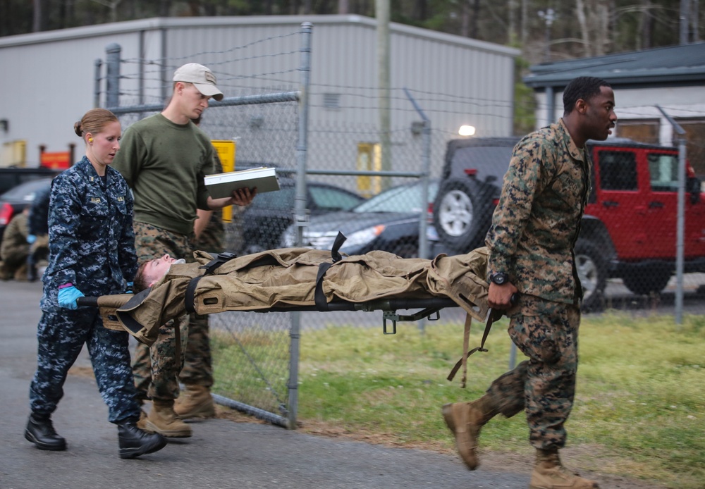 2nd Medical Battalion conducts casualty evacuations