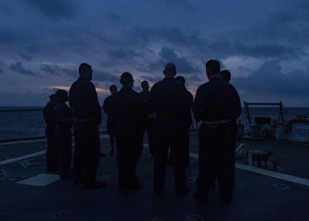 USS Stout (DDG 55) Easter Service