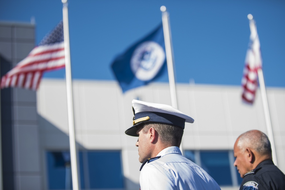 Ribbon cutting for joint Coast Guard, CBP joint facility