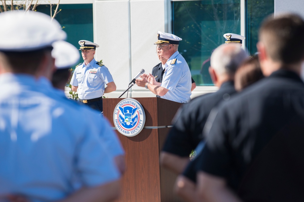 Ribbon cutting for joint Coast Guard, CBP joint facility