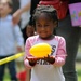 Keesler children celebrate Easter in the Park rain or shine