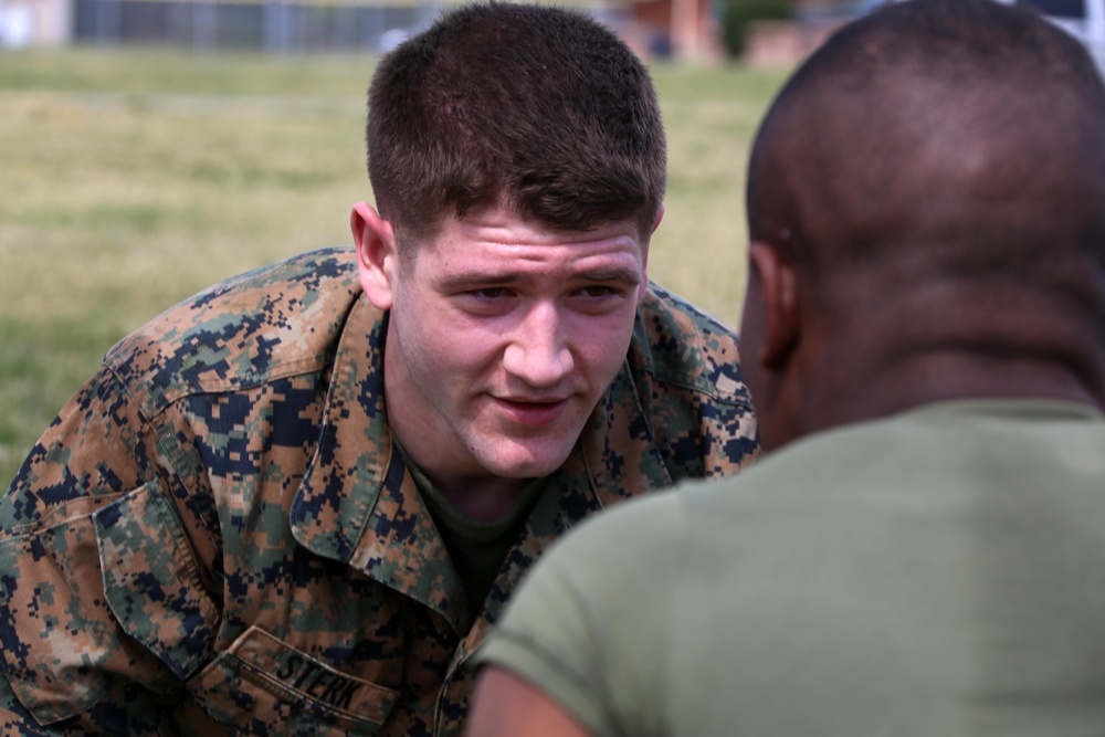 Marines put mental, physical strength to the test during team building obstacle course