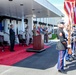 SD render honors during the SOCOM change-of-command ceremony