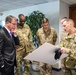 SD,CENTCOM commander and CJCS are briefed before a change-of-command ceremony.