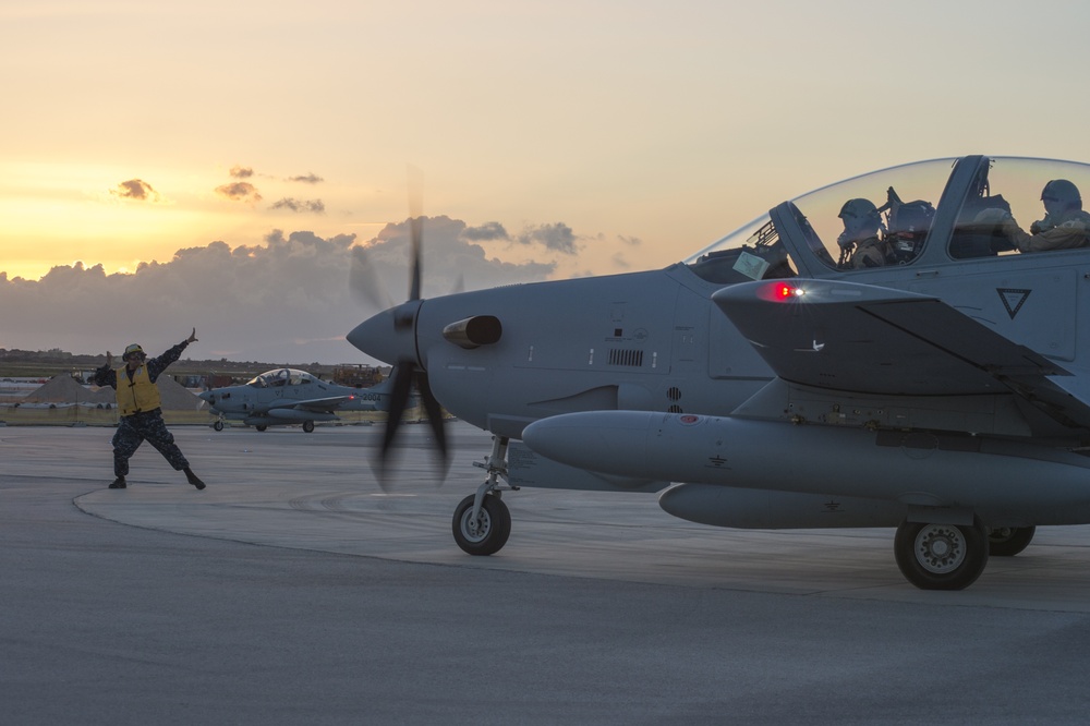 A-29 Super Tocano arrival at NSA Souda Bay