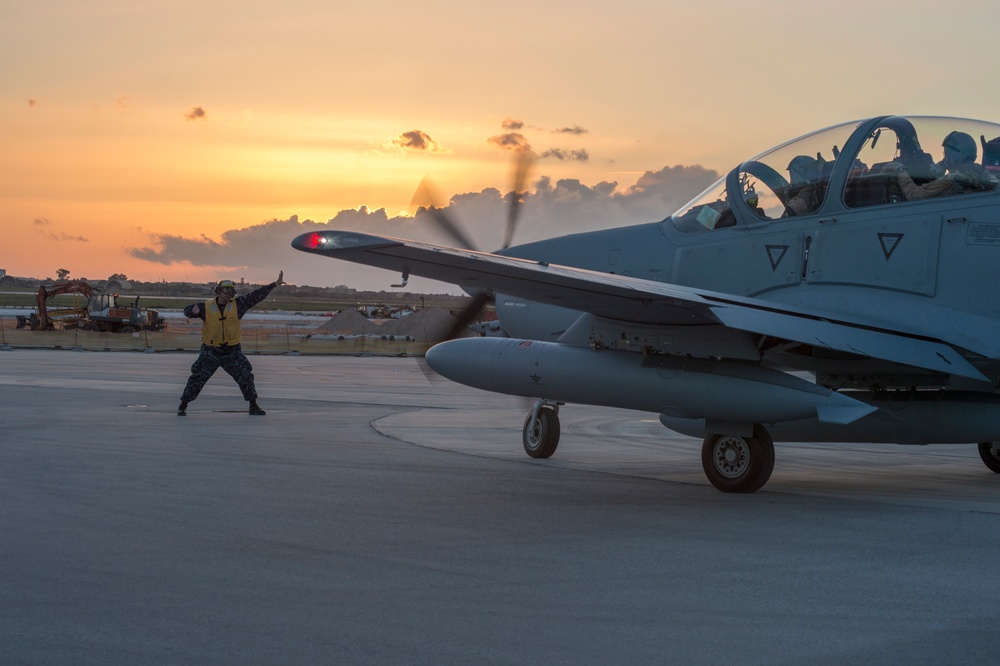 A-29 Super Toscano arrival at NSA Souda Bay