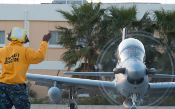 A-29 Super Toscano arrival at NSA Souda Bay