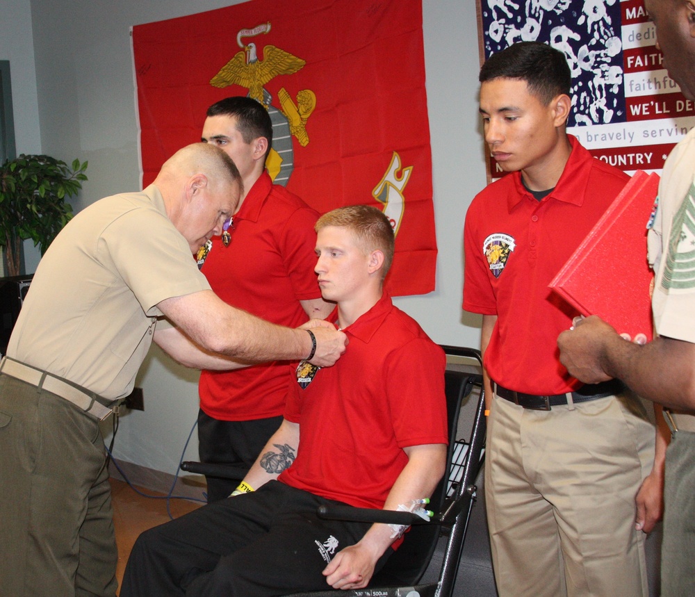 26th MEU Marines Awarded Purple Hearts