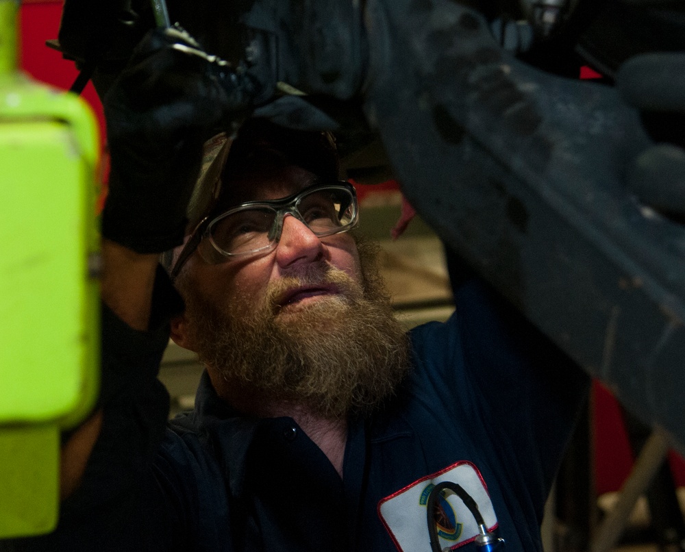 Logistics Readiness Squadron mechanics keep vehicle fleet ready